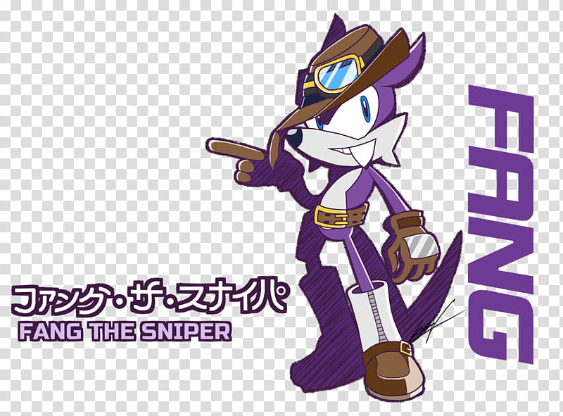 Fang The Sniper, Sonic Riders Style. transparent background PNG clipart
