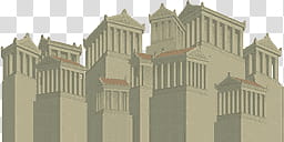 Stages, gray buildings transparent background PNG clipart