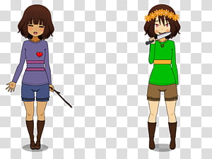 Frisk Transparent Background Png Clipart Hiclipart - frisk and chara undertale models roblox