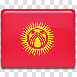 All in One Country Flag Icon, Kyrgyzstan-Flag- transparent background PNG clipart
