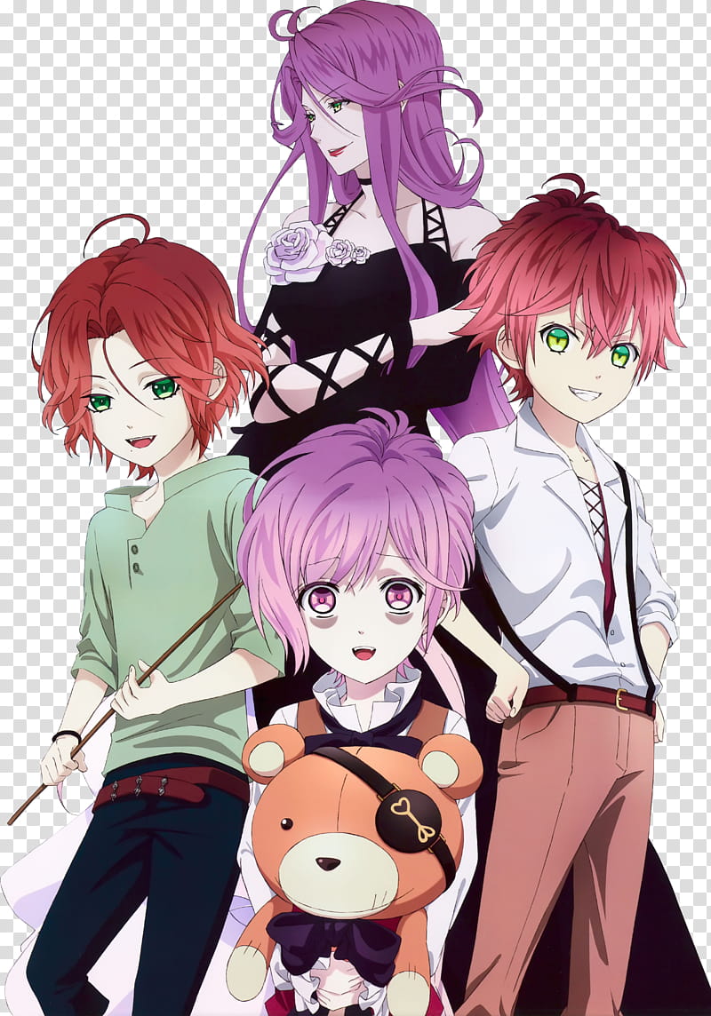 Diabolik Lovers, Young Laito and Ayato anime characters transparent background PNG clipart