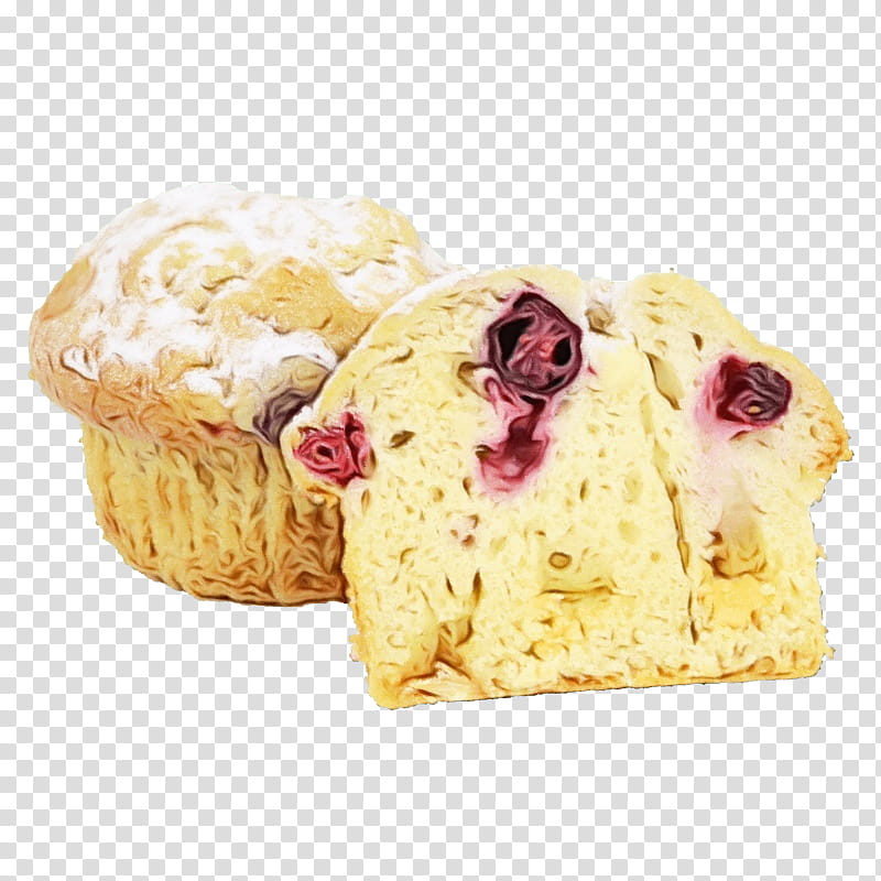food dish cuisine dessert baked goods, Watercolor, Paint, Wet Ink, Ingredient, Panettone, Scone, Finger Food transparent background PNG clipart