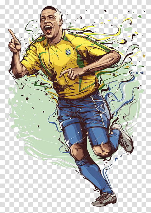 American Football, Brazil National Football Team, Football Player, Sports, Cristiano Ronaldo, Lionel Messi, Cartoon, Hero transparent background PNG clipart