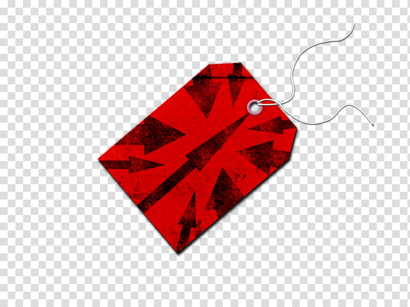 Tag , red and black arrow-printed label transparent background PNG clipart