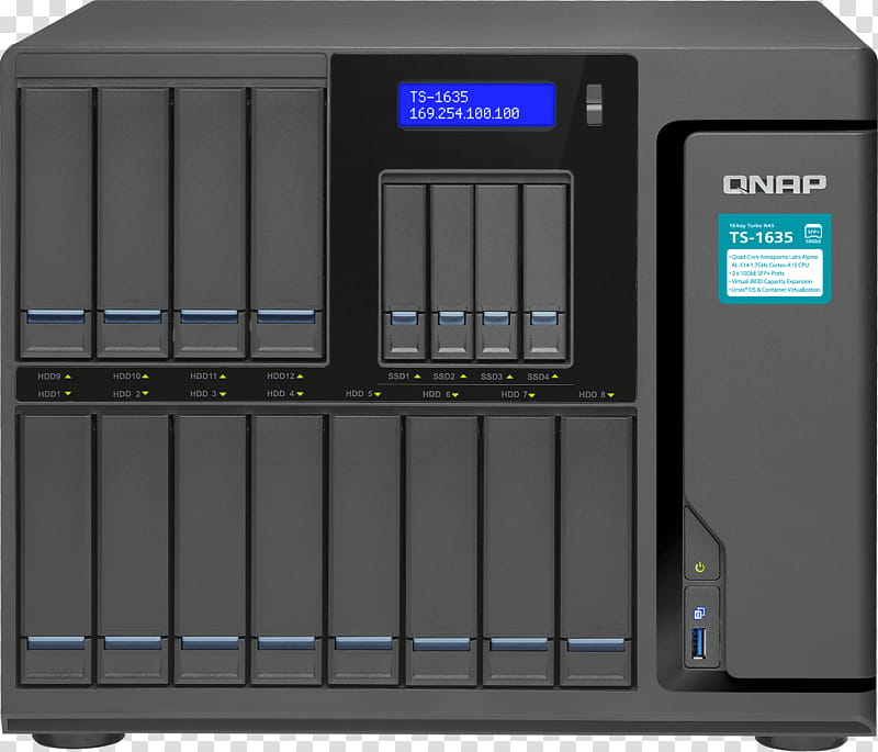 Qnap Ts431x Technology, Qnap Ts1635, Qnap Systems Inc, Networkattached Storage, Hard Drives, Xeon D, Serial ATA, Solidstate Drive transparent background PNG clipart