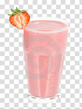 Ice Cream Milkshake, glass of strawberry shake transparent background PNG clipart