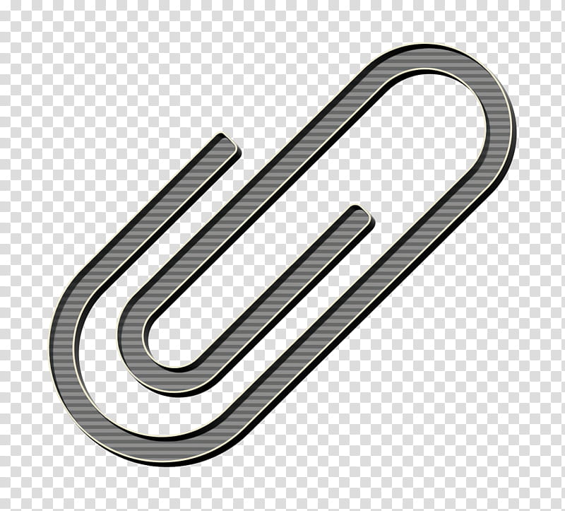 attach icon document icon file icon, Paperclip Icon, Line, Rockclimbing Equipment, Metal transparent background PNG clipart
