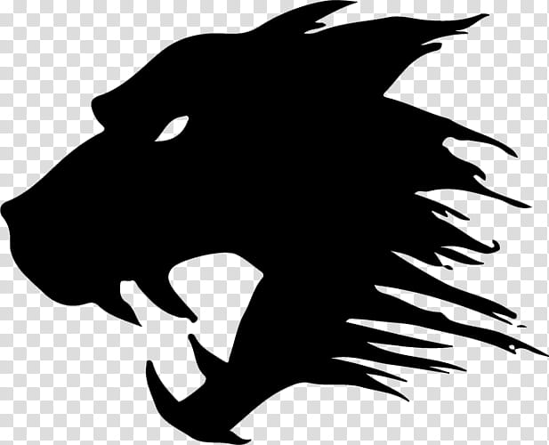 Wolf Logo, Vampire The Masquerade, Werewolf, Drawing, Silhouette, Head, Snout, Blackandwhite transparent background PNG clipart