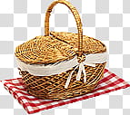 Design elements, brown basket transparent background PNG clipart