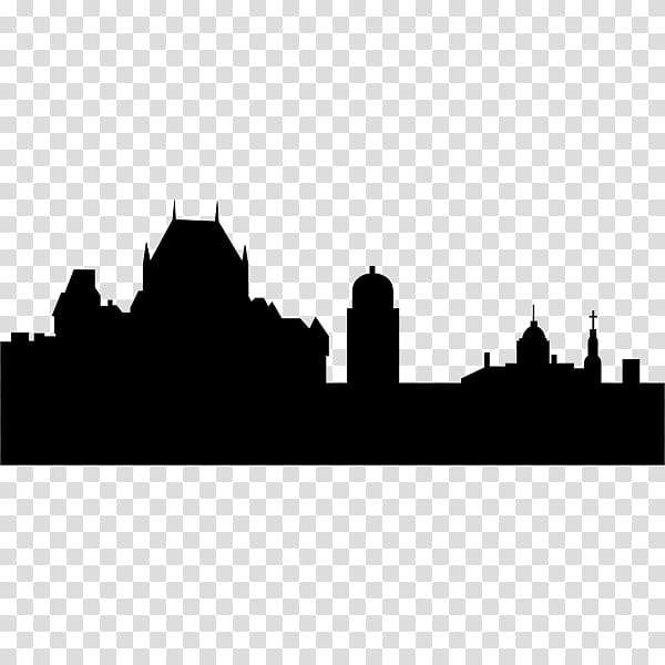 City Skyline Silhouette, Latar Langit, Drawing, White, Black, Human Settlement, Landmark, Cityscape transparent background PNG clipart