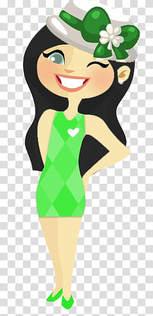 Lucky Chic Girl transparent background PNG clipart
