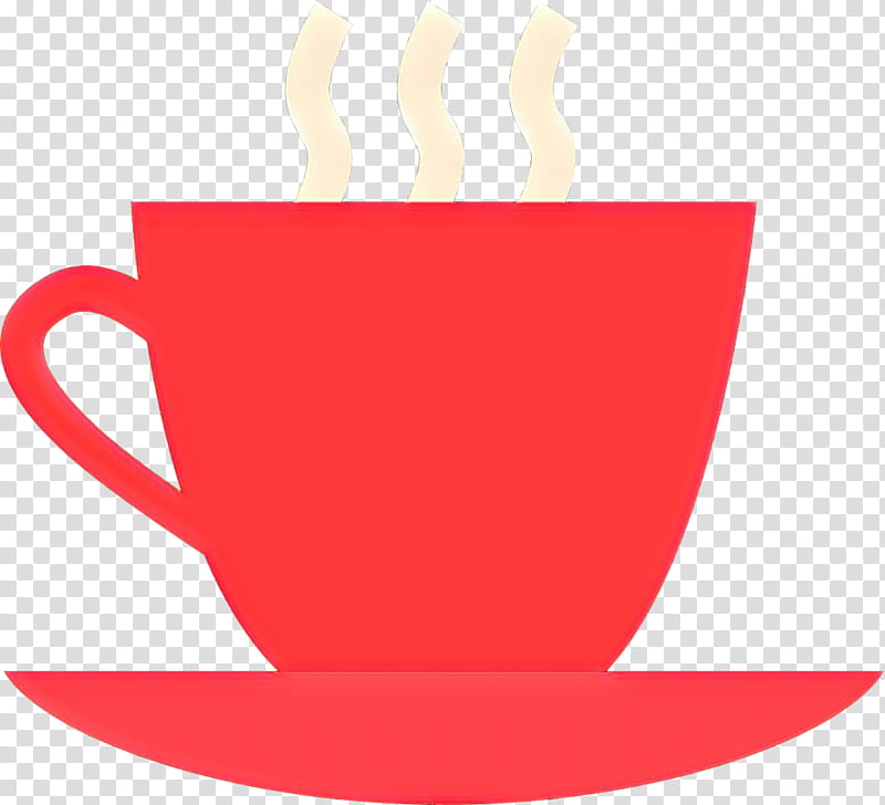 Coffee cup, Cartoon, Drinkware, Teacup, Red, Mug, Tableware transparent background PNG clipart