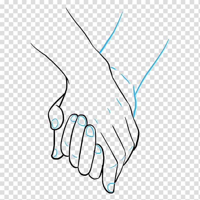 Holding Hand and walk along with love - SVG/JPG/PNG Hand Drawing