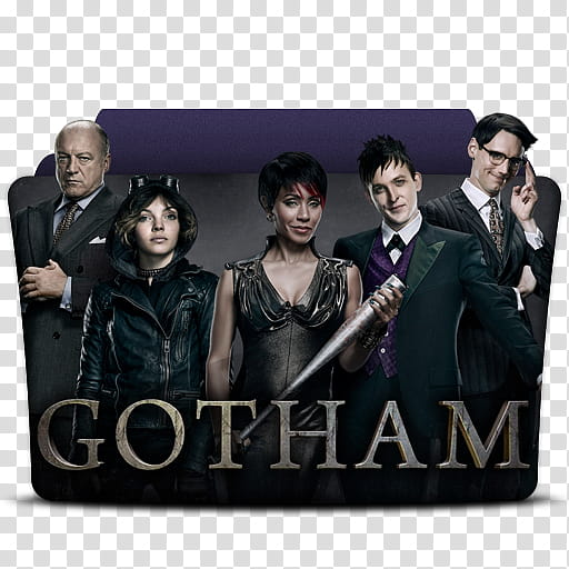 TV Series Folder Icons COMPLETE COLLECTION, gotham transparent background PNG clipart