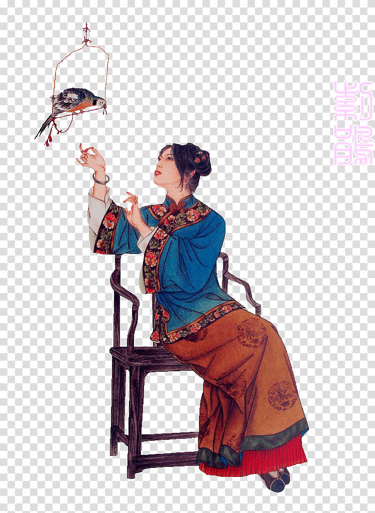 Flowers Painting, Lin Daiyu, Funeral Flowers Chant, Gongbi, Dream Of The Red Chamber, Jia Yuanchun, Jia Baoyu, Painter transparent background PNG clipart