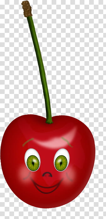 Cherries, red berry with face illustration transparent background PNG clipart
