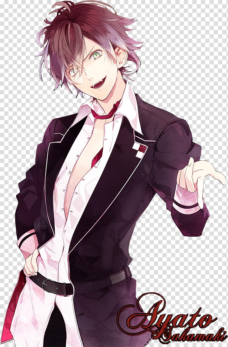 Diabolik Lovers, vampire man graphic transparent background PNG clipart