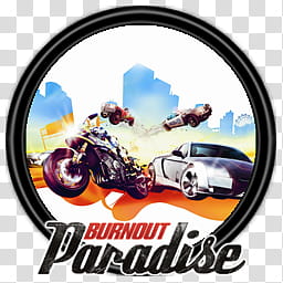 Game ICOs I, Burnout Paradise  transparent background PNG clipart