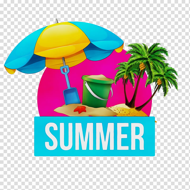 Summer Palm Tree, Flyer, Summer
, Turquoise, Logo, Umbrella, Vacation transparent background PNG clipart