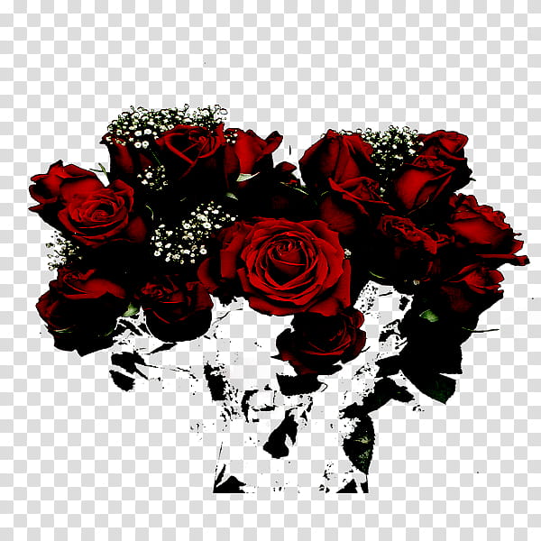 E S Dragon pieces, red roses transparent background PNG clipart