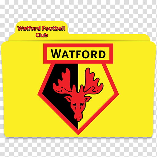 English PL Season Folder Icons , Watford Football Club Folder transparent background PNG clipart