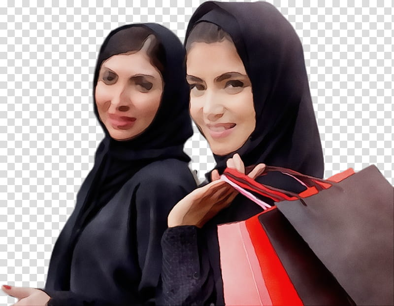 Ramadan, Woman, Shopping, Emarati, Culture, Big, Academic Dress, Bag transparent background PNG clipart