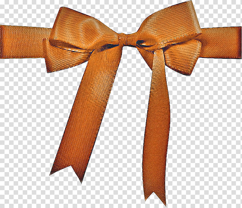 Ribbon Bow Ribbon, Orange, Brown, Bow Tie, Belt, Satin, Embellishment, Metal transparent background PNG clipart