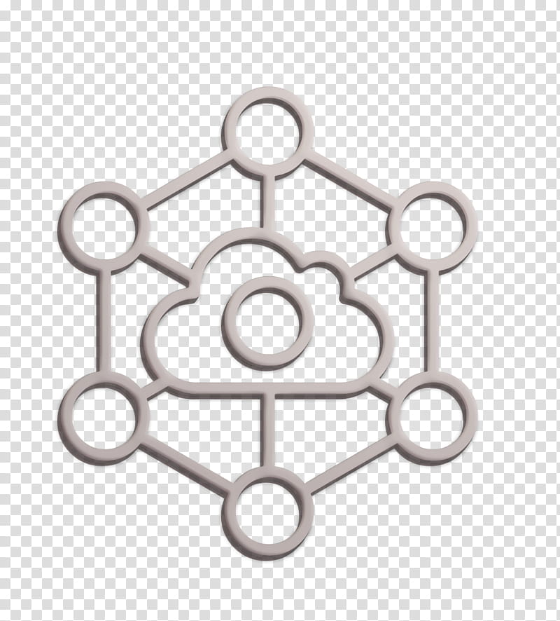 cloud icon internet icon internet of things icon, Iot Icon, Metal transparent background PNG clipart