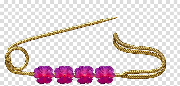 brown and purple floral safety pin transparent background PNG clipart