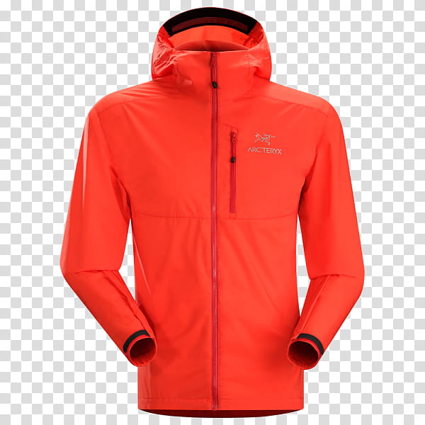 Orange, SweatShirt, Arcteryx, Coat, Jacket, Clothing, Fleece Jacket, Sweater transparent background PNG clipart
