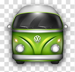 Love Ride, green Volkswagen bus transparent background PNG clipart