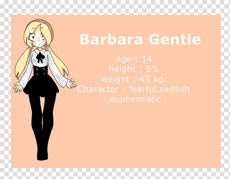 [OC&#;s] Barbara Gentle transparent background PNG clipart