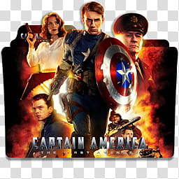 MCU Phase One Folder Icon , Captain America _x transparent background PNG clipart