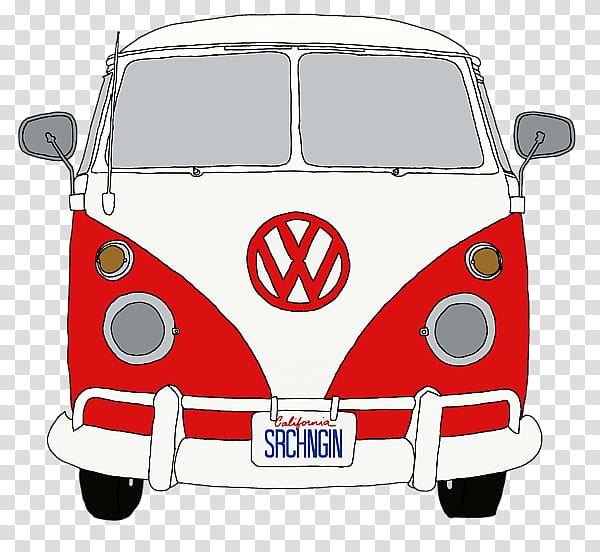 Classic Car, Volkswagen, Volkswagen Type 2, Van, Volkswagen Beetle, Volkswagen Transporter, Drawing, Campervan transparent background PNG clipart