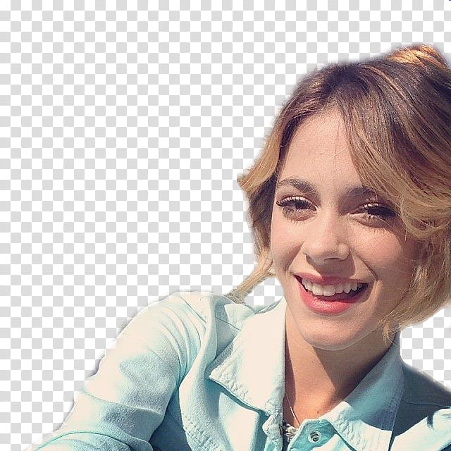Martina Stoessel Y Jorge Blanco, women's teal jacket transparent background PNG clipart