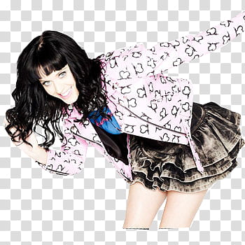 Katy Perry, Katy Perry bending body and smiling transparent background PNG clipart