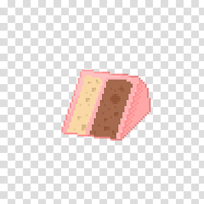 Pixel, sliced cake illustration transparent background PNG clipart