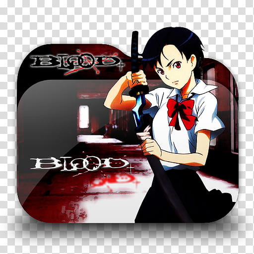 Anime Folder Icon Pack  by Knives, Blood Plus  transparent background PNG clipart