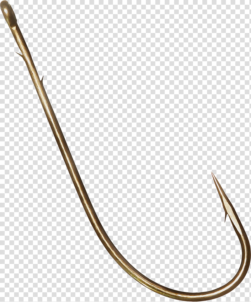 fish hook fishing, Watercolor, Paint, Wet Ink transparent background PNG clipart