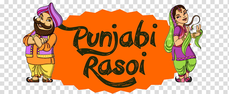 Restaurant Logo, Punjabi Cuisine, Indian Cuisine, Punjabi Language, Punjabi Rasoi, Punjabi Culture, Cartoon, Text transparent background PNG clipart