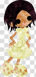 The icons of cute girls in cute dress, asaagao-girl- transparent background PNG clipart