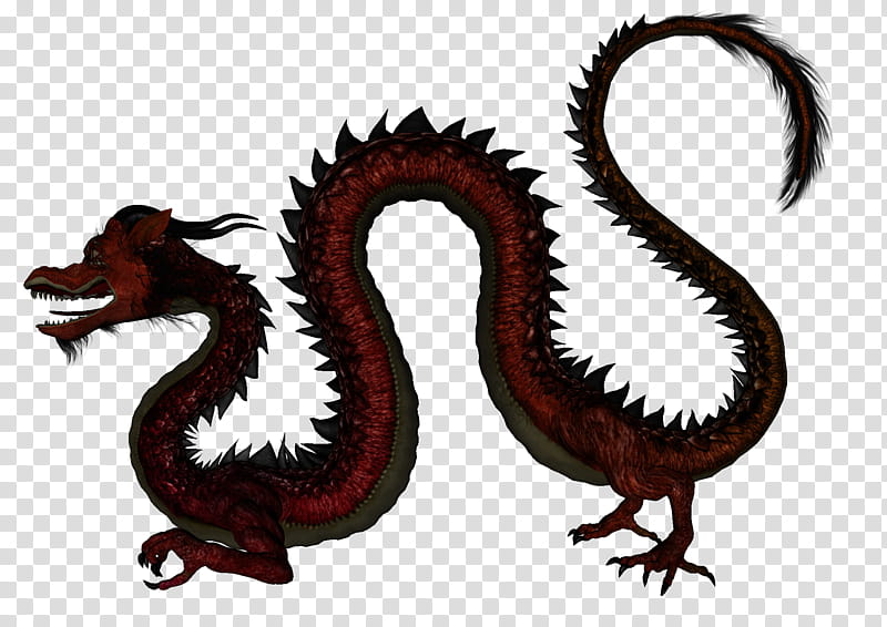 Asian Dragon , red dragon painting transparent background PNG clipart