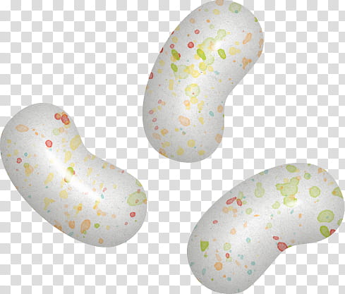 Easter Journal Cards, three white beans transparent background PNG clipart