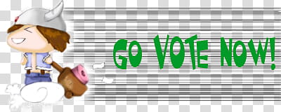 GO VOTE NOW transparent background PNG clipart