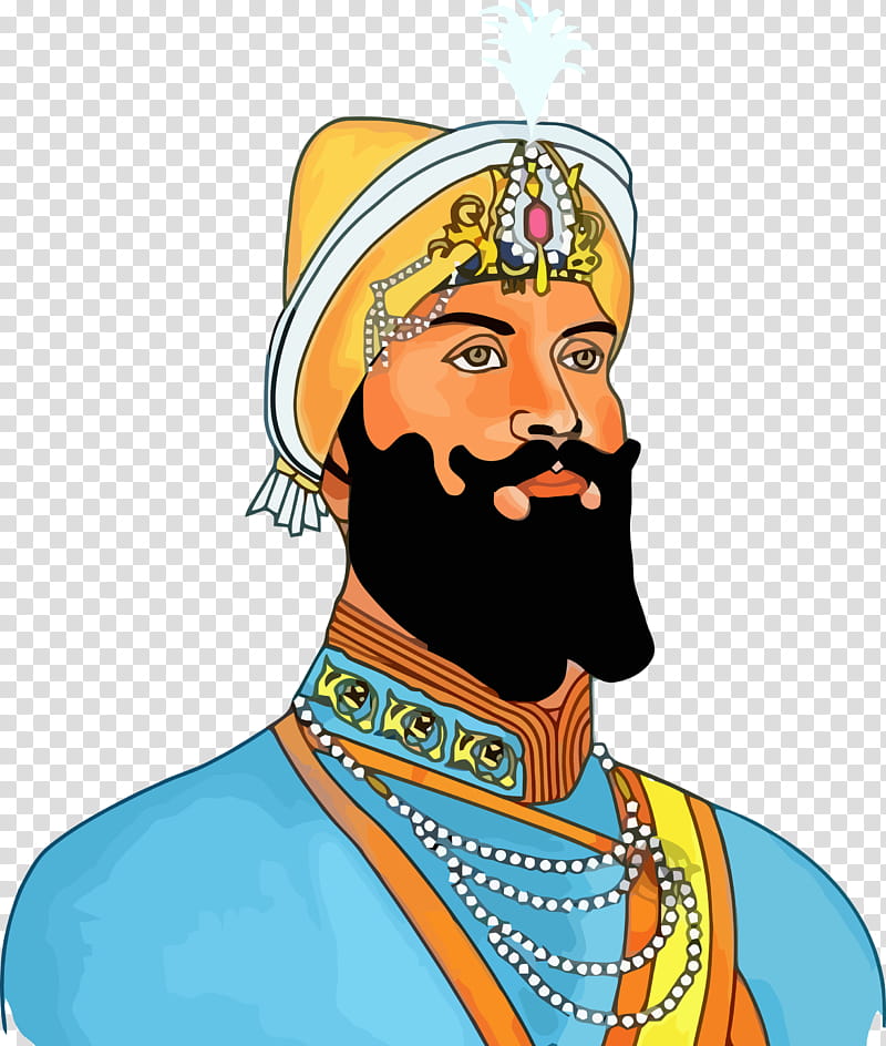 Guru Gobind Singh Jayanti Govind Singh, Moustache, Facial Hair transparent background PNG clipart