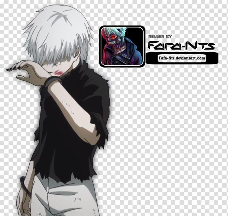 Ken Kaneki Render Tokyo Ghoul, male character transparent background PNG clipart