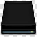 Darkness icon, HardDrive Atype, square black cordless electronic device transparent background PNG clipart