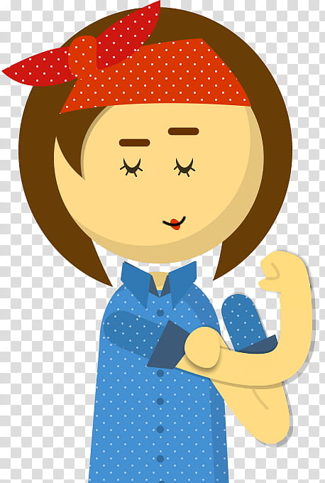 Cartoon, Cartoon, Rosie The Riveter, We Can Do It, Blog, Smile, Happy transparent background PNG clipart