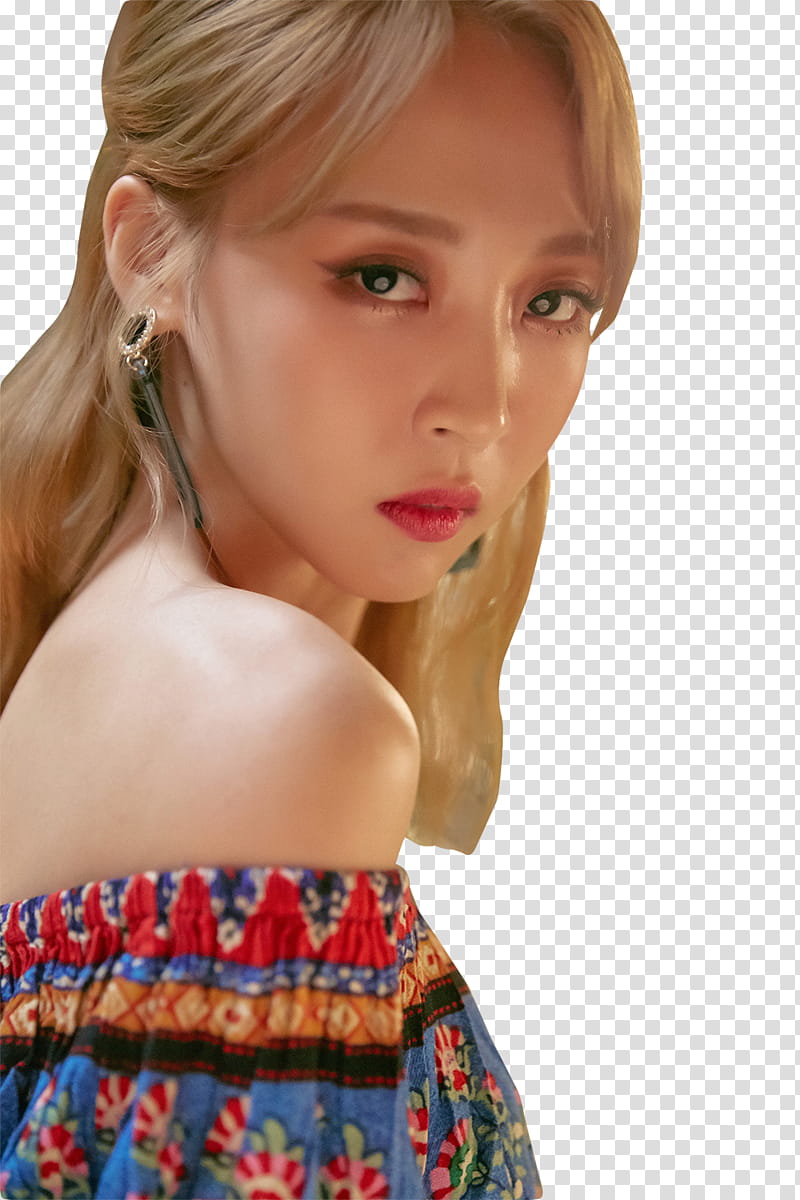 MAMAMOO RED MOON PT , woman wearing multicolored top transparent background PNG clipart