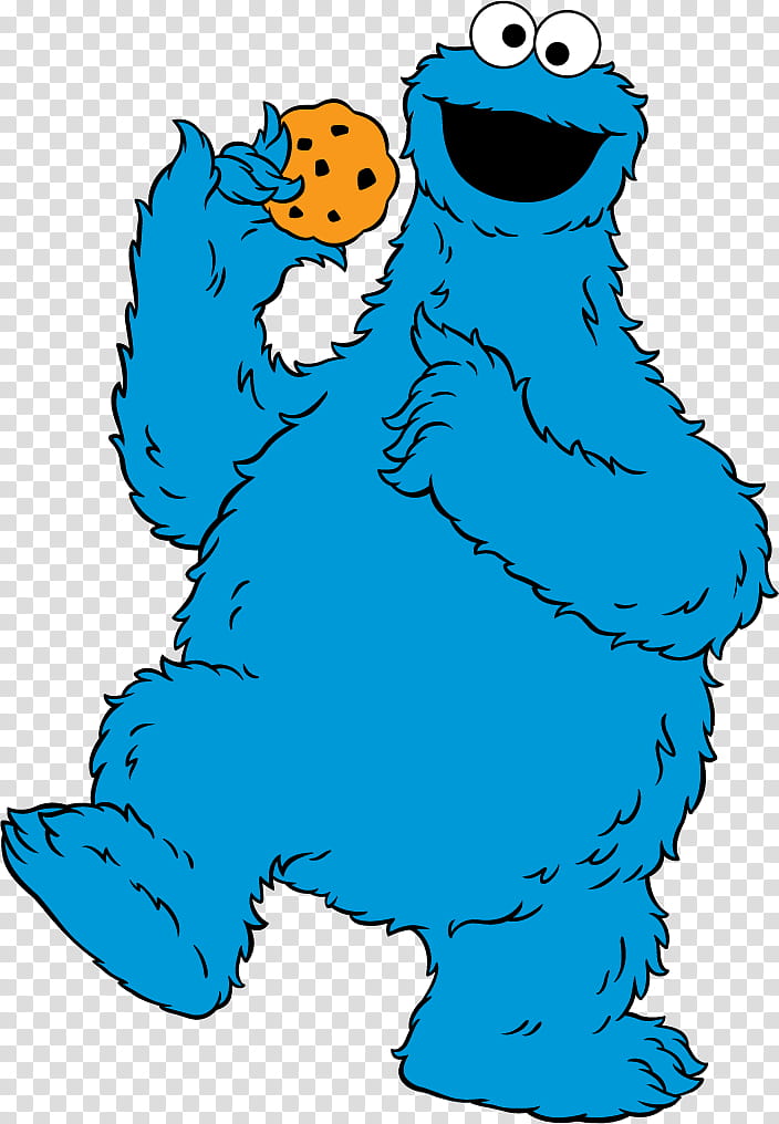 Cookie Monster Head Clipart - Cartoon Sesame Street Cookie Monster Png,Elmo  Face Png - free transparent png images 